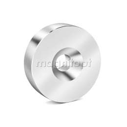 Неодимовый магнит с зенковкой St 20х3 мм